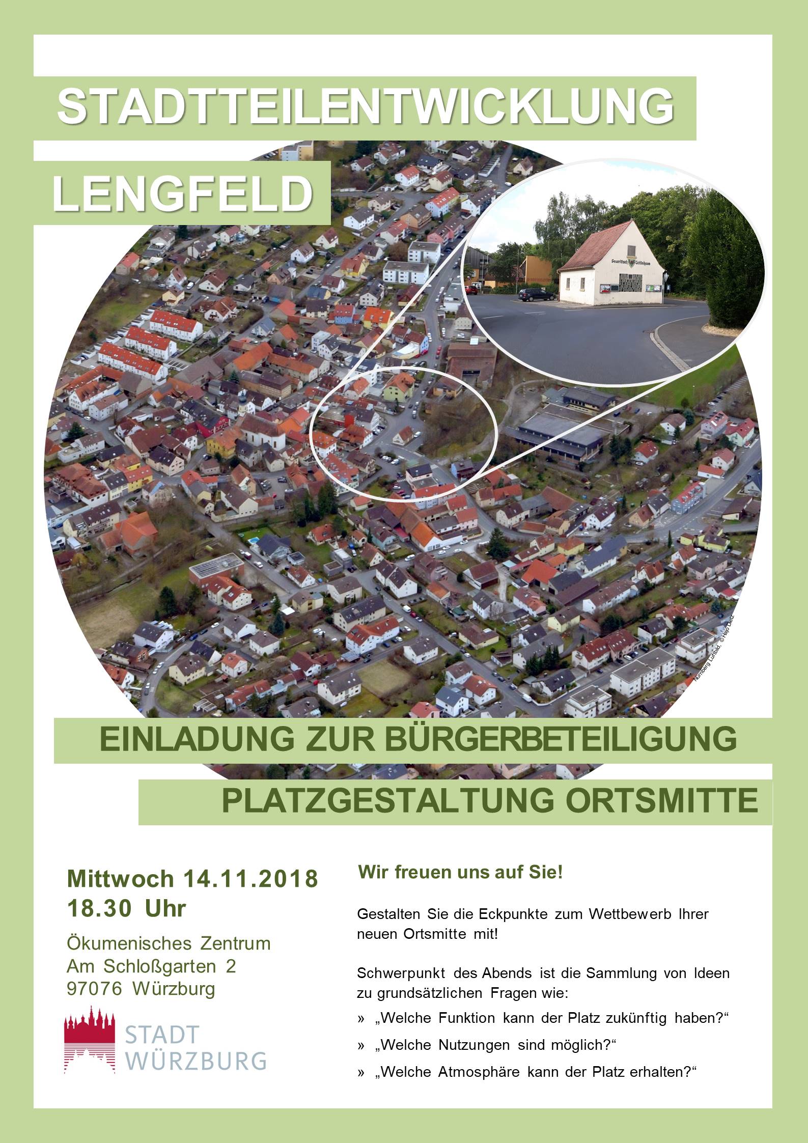 Plakat Beteiligung Lengfeld Ortsmitte